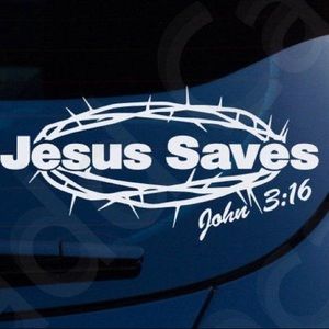 John 3:16 decal sticker 3x6